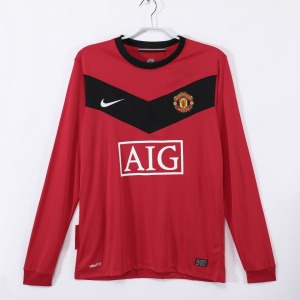 Manchester United Home Long Sleeve Soccer Jersey 2010