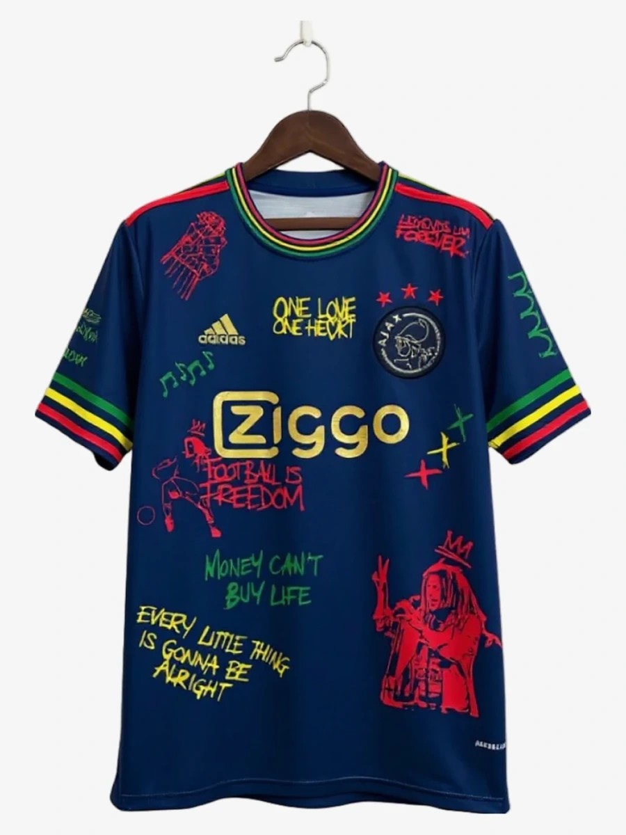 maillot-ajax-amsterdam-special-bob-marley-2025-2026 studio v12 Ajax Amsterdam Special Bob Marley 2025-2026 Soccer Jersey
