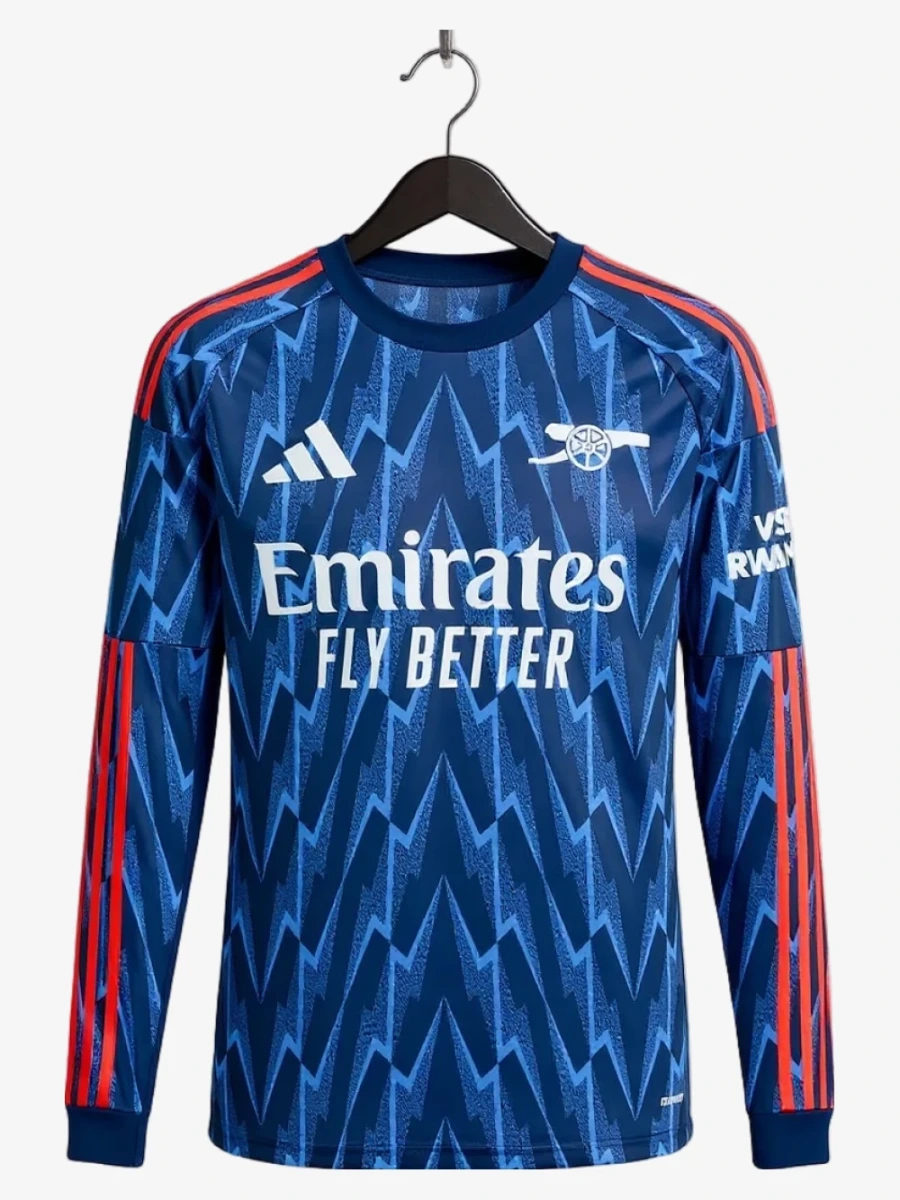 Arsenal Away Long Sleeve Soccer Jersey 2025-2026