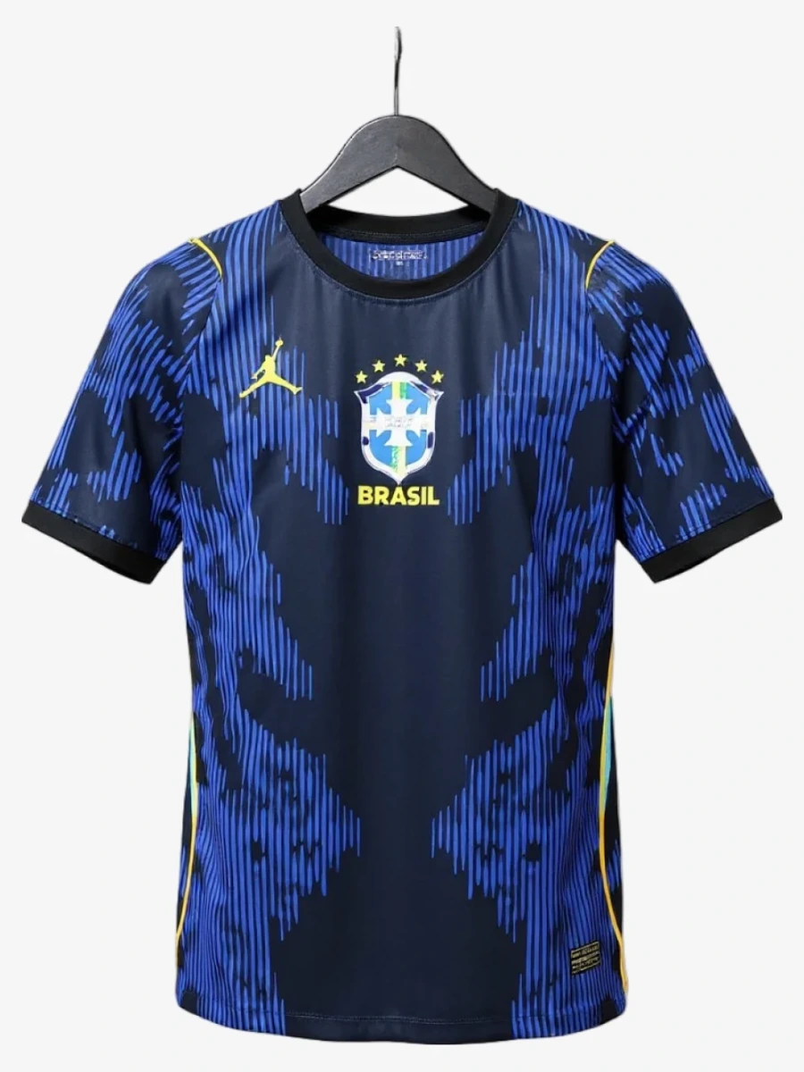 maillot-bresil-2026-exterieur-player-manches-longues studio v12 Brazil 2026 Away Player Soccer Jersey Long Sleeve