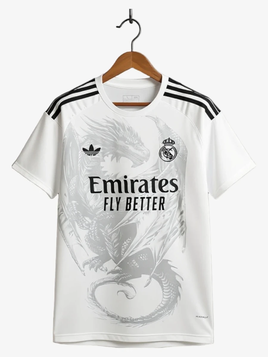Concept Jerseys Real Madrid Special Dragon White Edition 2024-2025