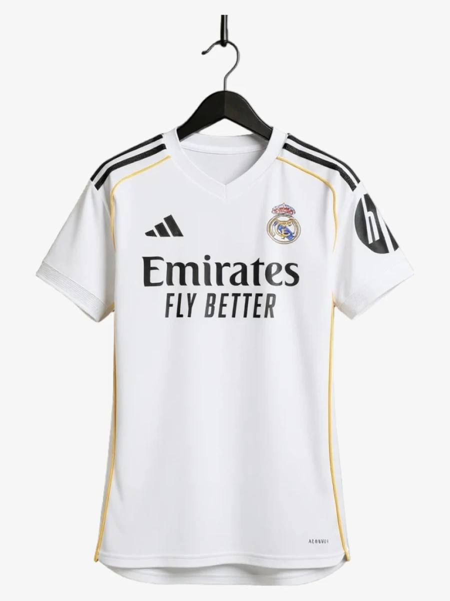maillot-femme-real-madrid-domicile-2025-2026 studio v12 Real Madrid Home 2025-2026 Women's Soccer Jersey