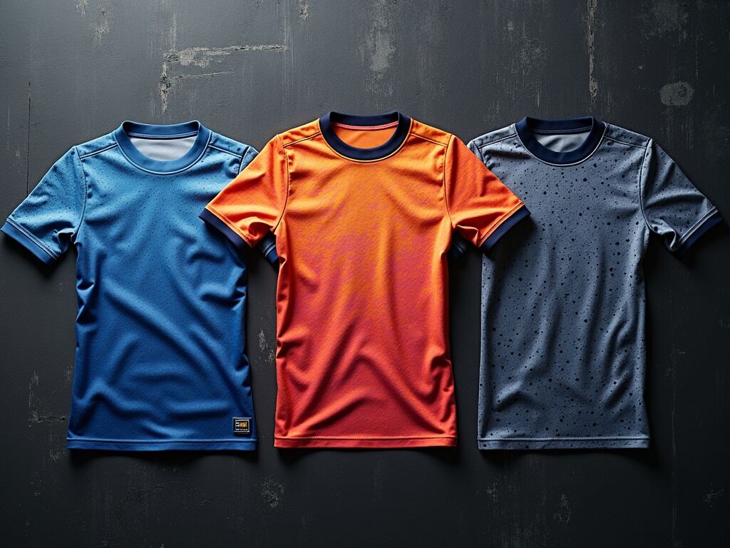 Maillots de foot concept en édition limitée avec motifs géométriques et dégradés de couleurs