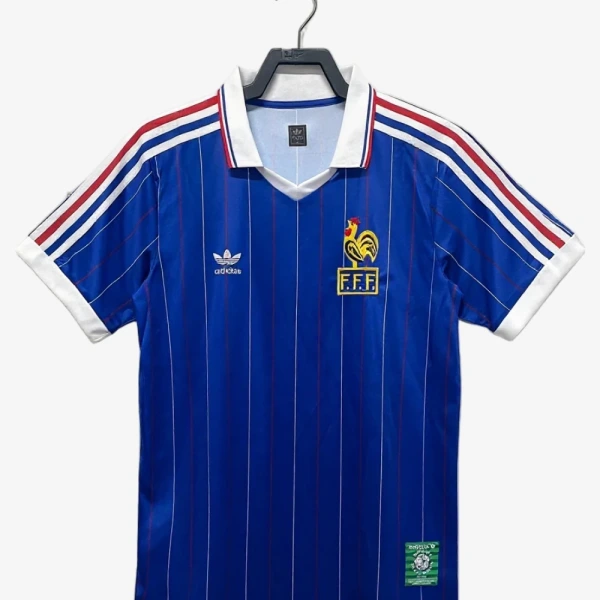 France Home Soccer Jersey 1982