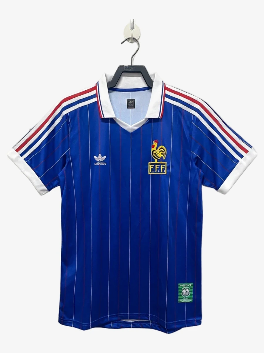 France Home Soccer Jersey 1982