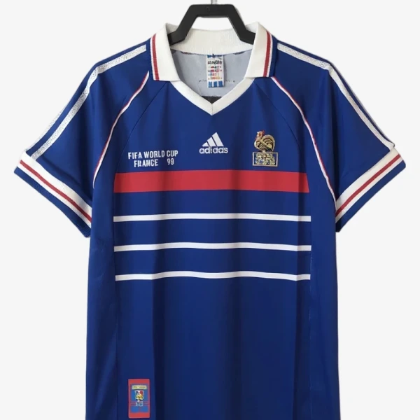 France Home Soccer Jersey 1998