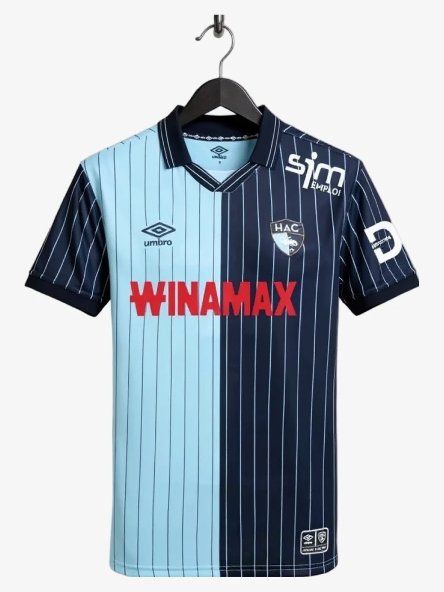 maillot-le-havre-domicile-2025-2026 studio v12 Le Havre Home Soccer Jersey 2025-2026