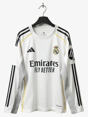 Long Sleeve Real Madrid Jersey 2025/2026