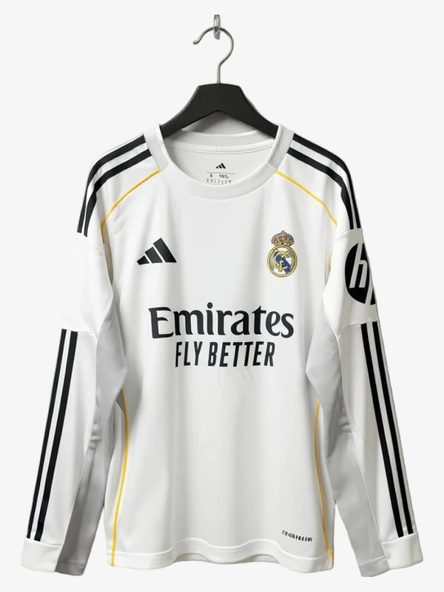 maillot-manche-longue-real-madrid-2025-2026 studio v12 Long Sleeve Real Madrid Jersey 2025/2026