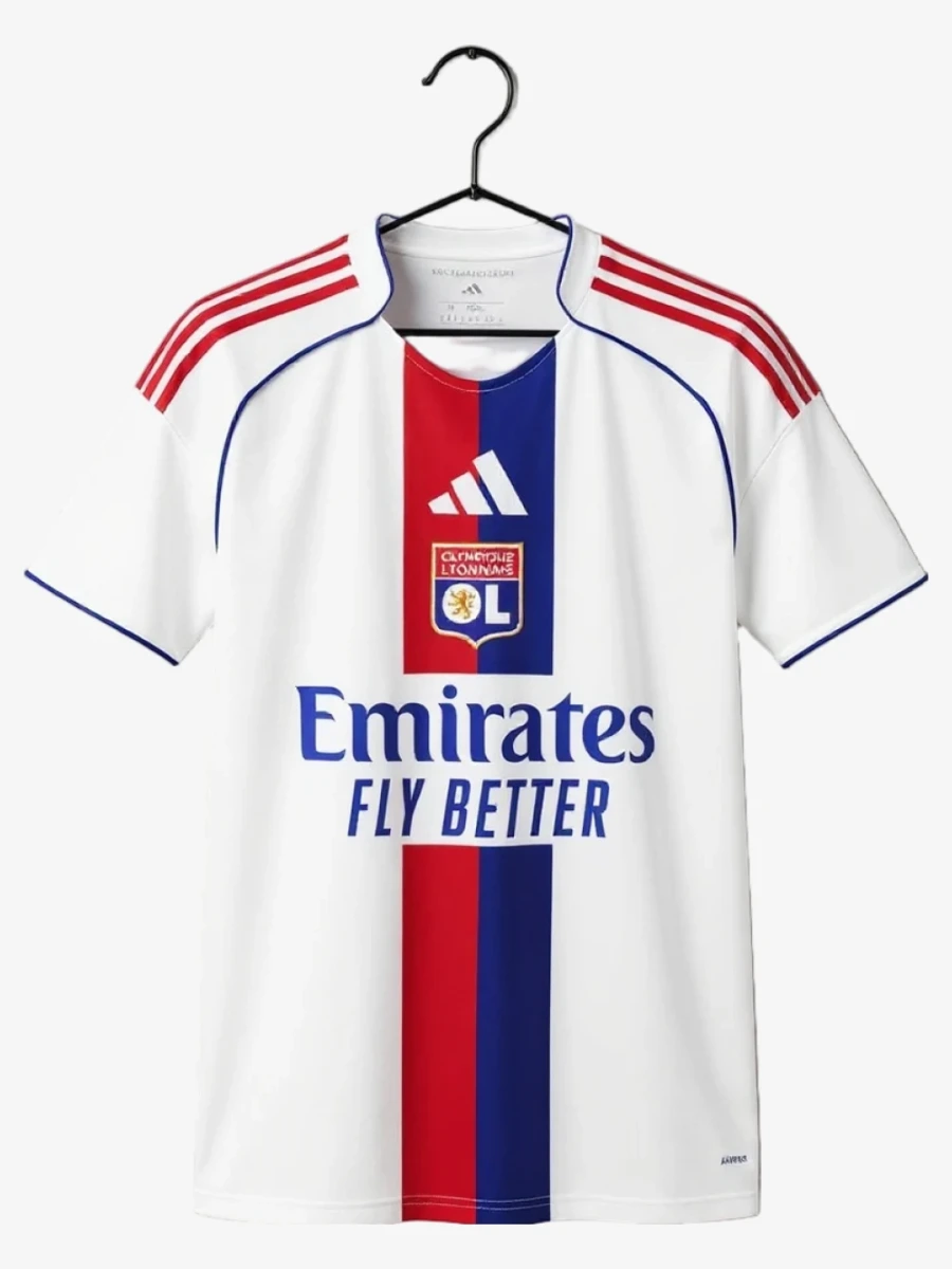 Olympique Lyonnais OL Home 2025-2026 Soccer Jersey