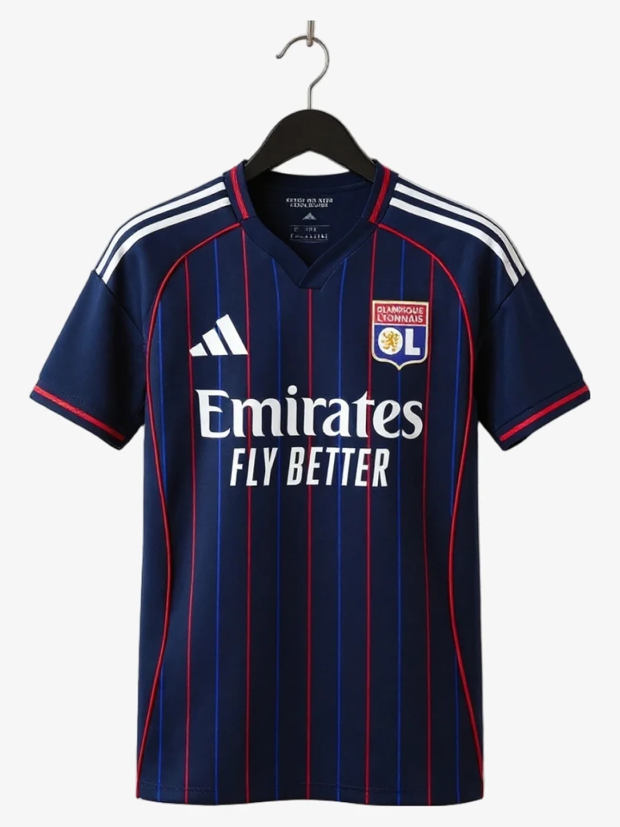maillot-olympique-lyonnais-ol-exterieur-2025-2026 studio v12 Olympique Lyonnais OL Away Soccer Jersey 2025-2026