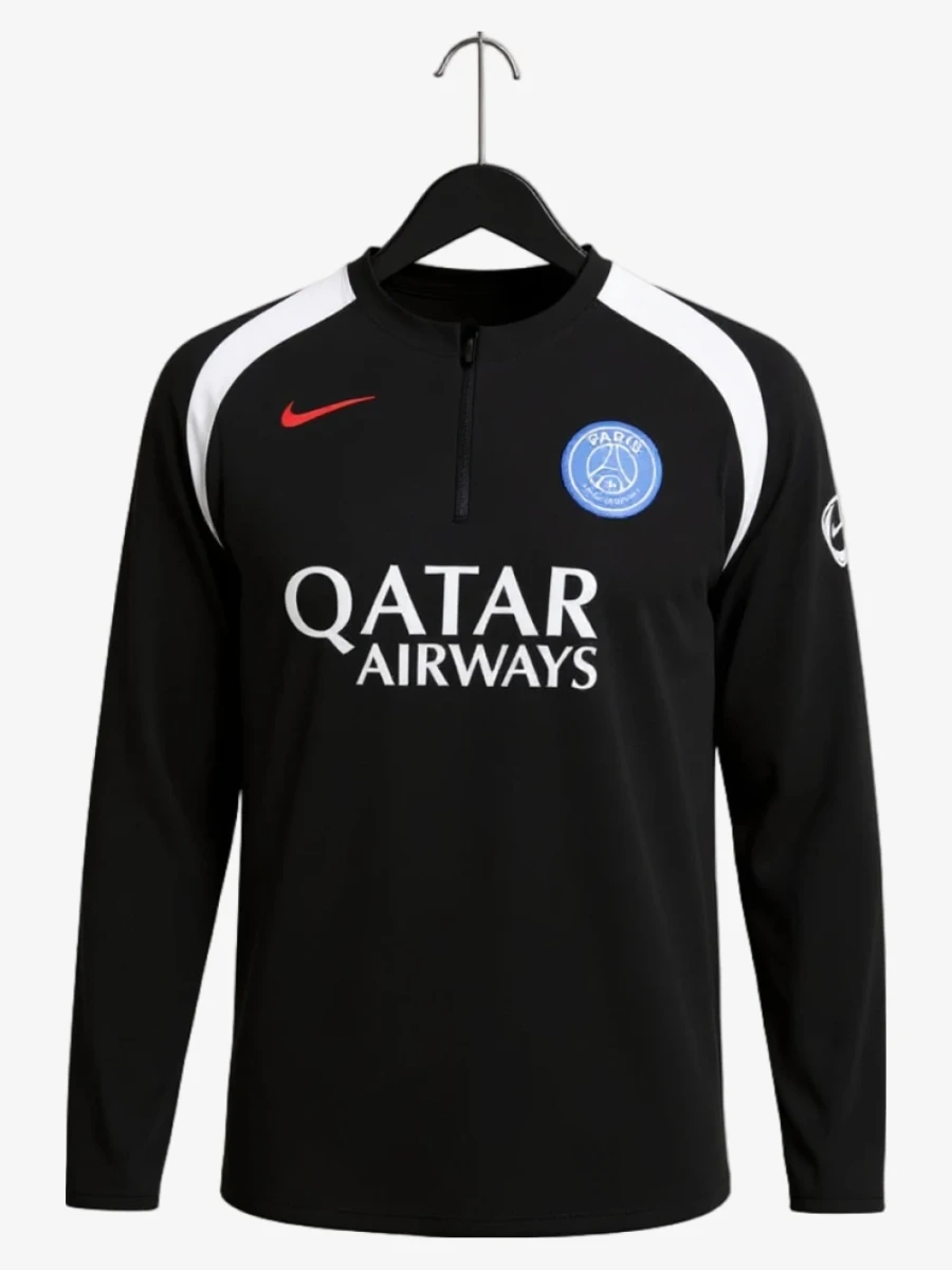 maillot-psg-black-2025-26 studio v12 PSG Black Soccer Jersey 2025/26