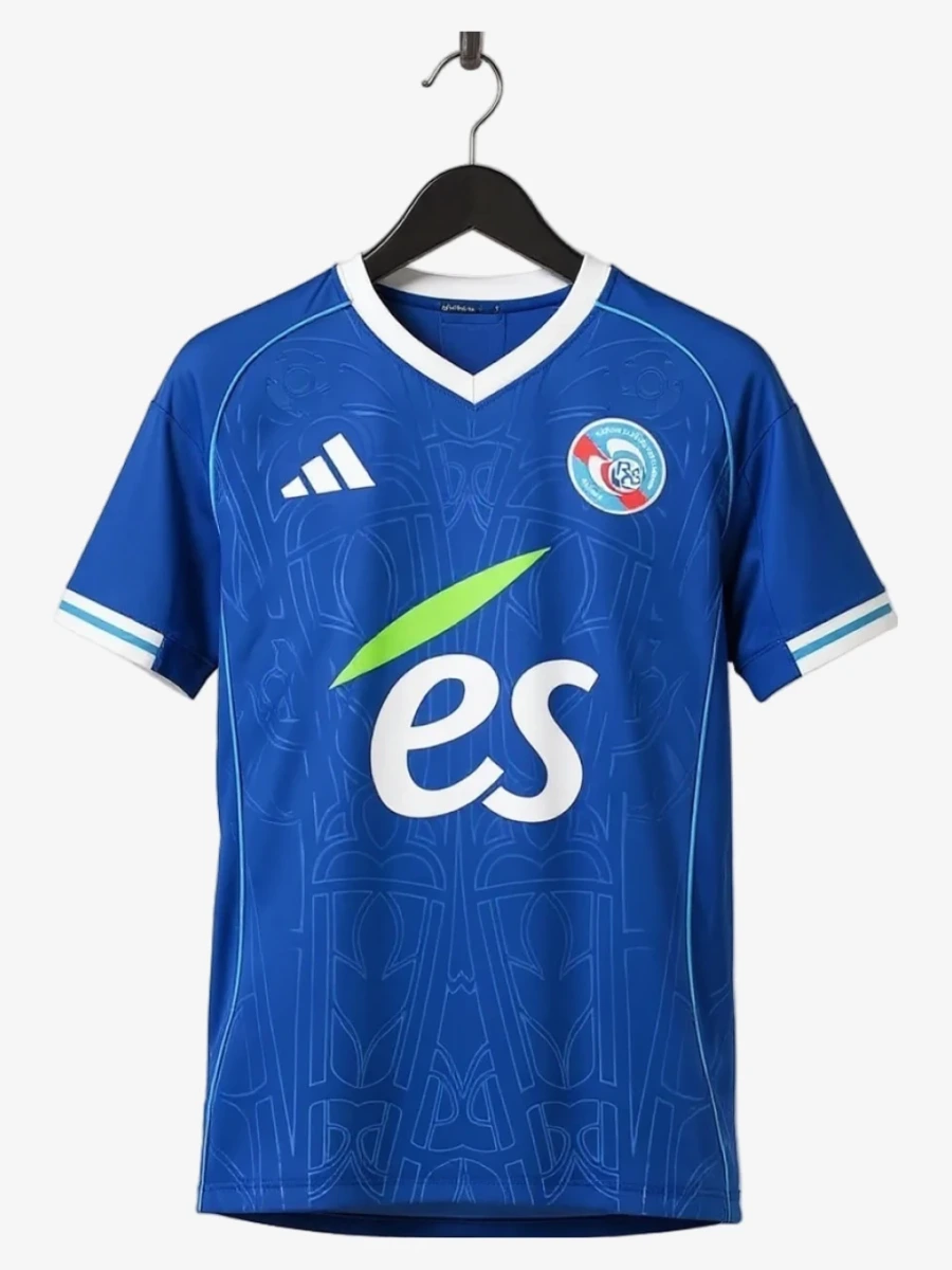 maillot-rc-strasbourg-domicile-2025-2026 studio v12 RC Strasbourg Home Jersey 2025-2026