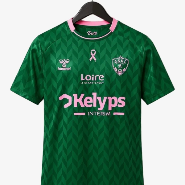 Saint-Étienne Pink October Soccer Jersey 2025-2026