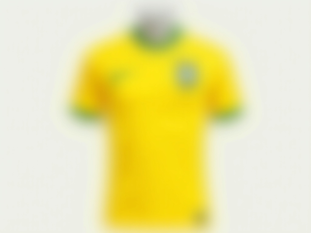 Maillot domicile jaune Brazil 2026 face avant sur mannequin