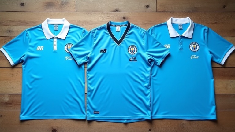 History of the Manchester City jersey: evolution, colors, and iconic moments