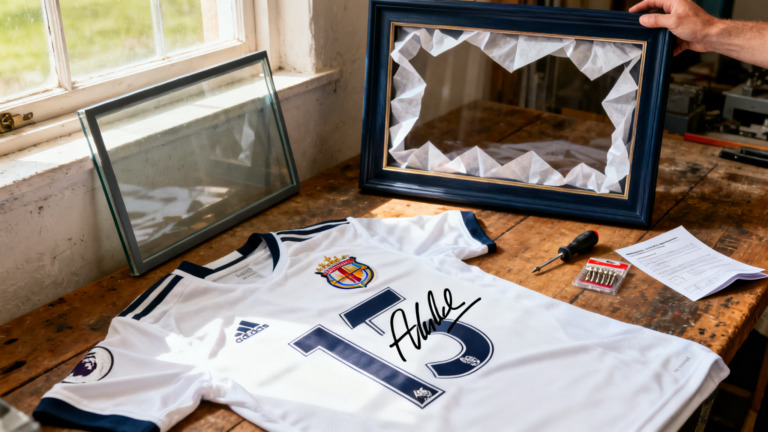 How to Frame a Football Shirt: Step-by-Step from Glass to Wall